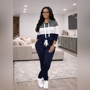 Women's Colorblock Jogger Set